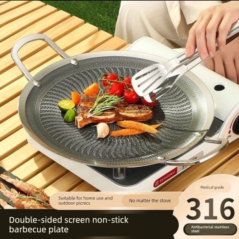 Home Cooking Gas Stove - Panela de Grelhar Multifuncional em Aço