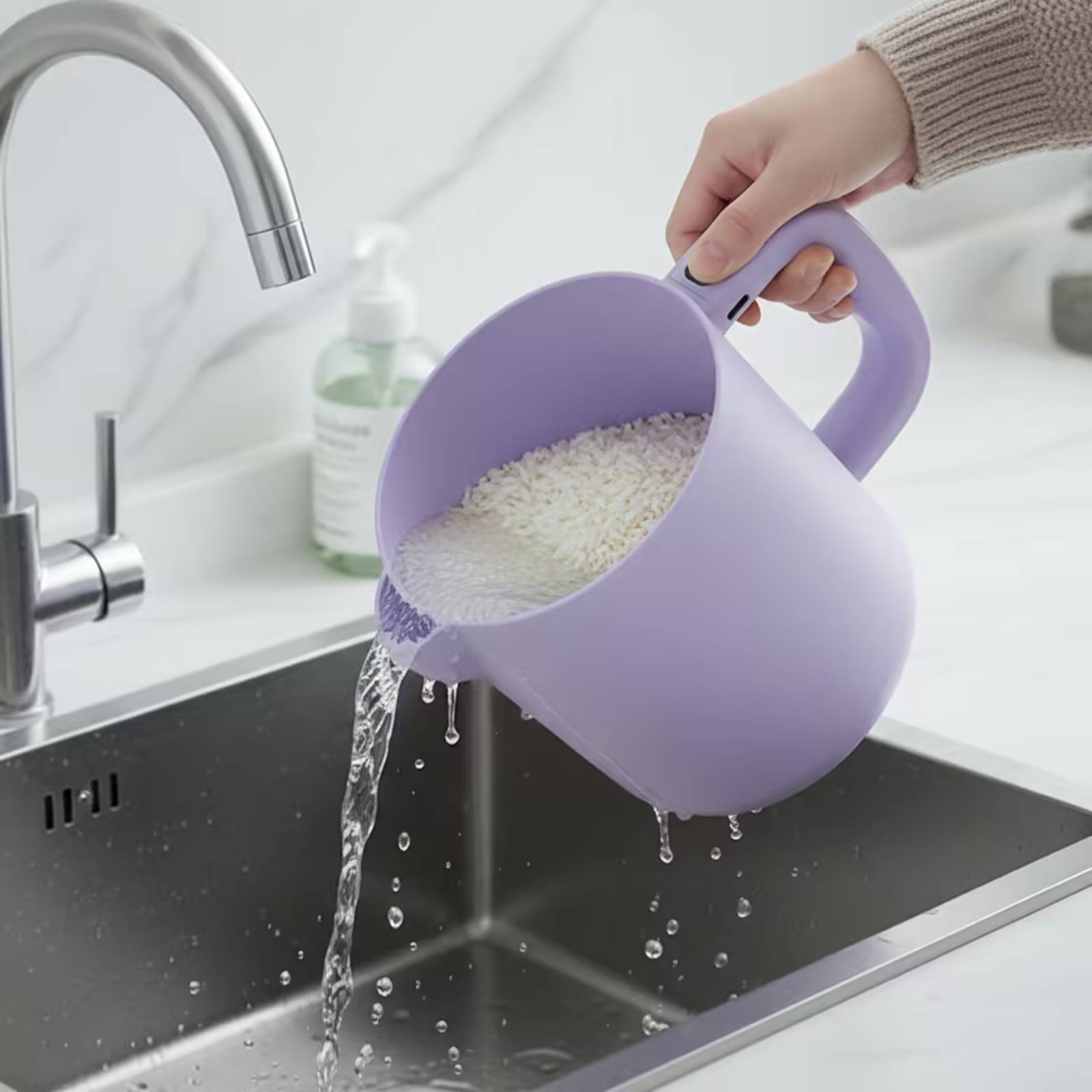 Home Cooking Fast Foods - Copo Elétrico Automático para Lavar Arroz