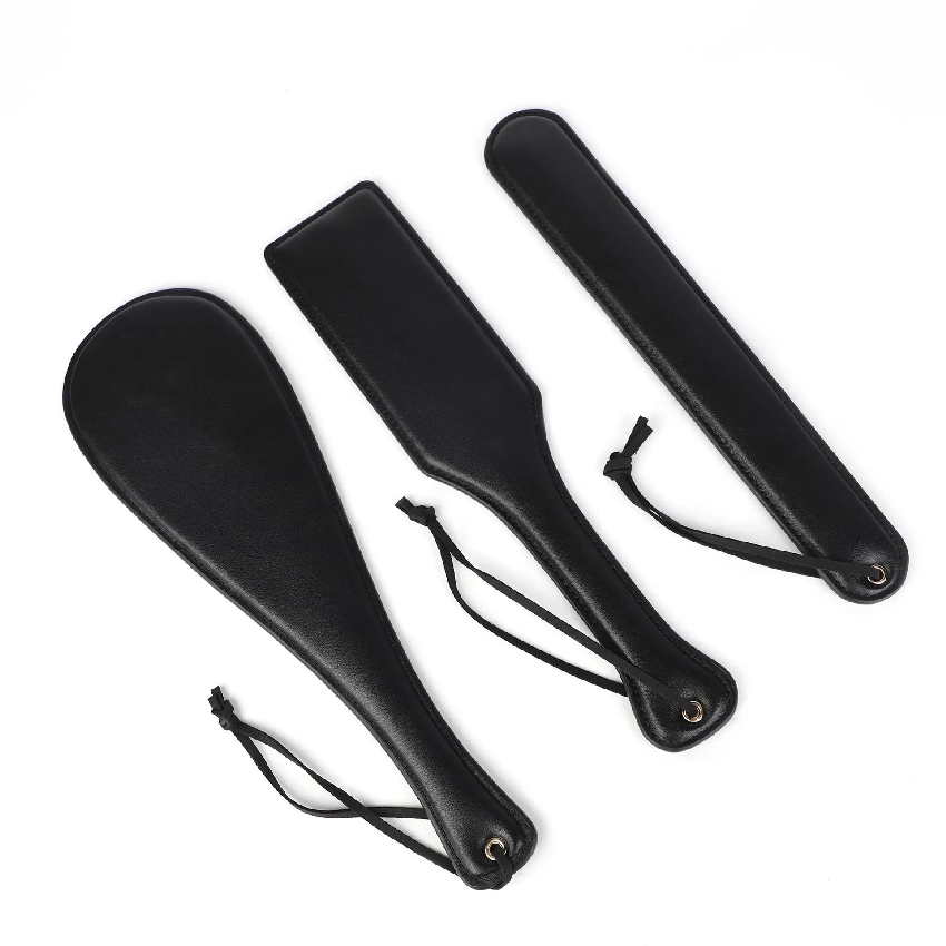 Home Cooking Game - Chicote de Couro Preto com Flogger