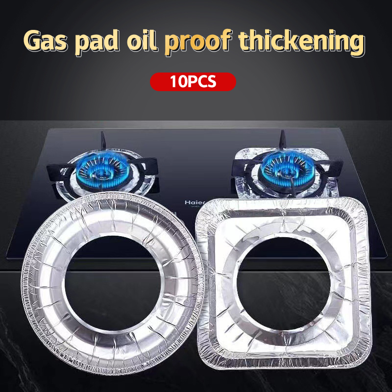 Home Cooking Gas Stove - 10 pçs/set engrossado folha de alumínio