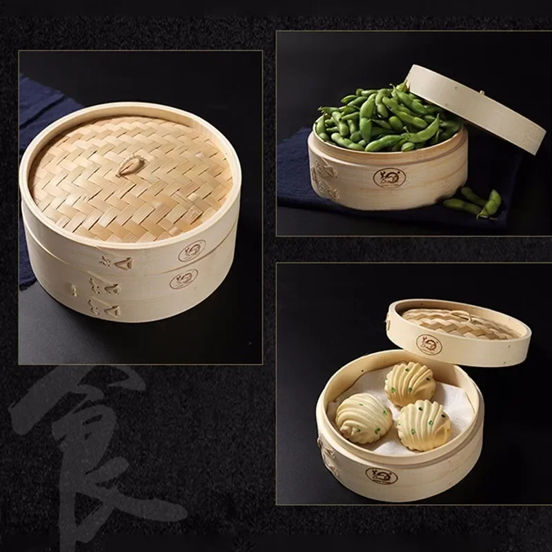 Cozinha cozinhar vapor de bamb - Steamer Bamboo Set avaliação e preço