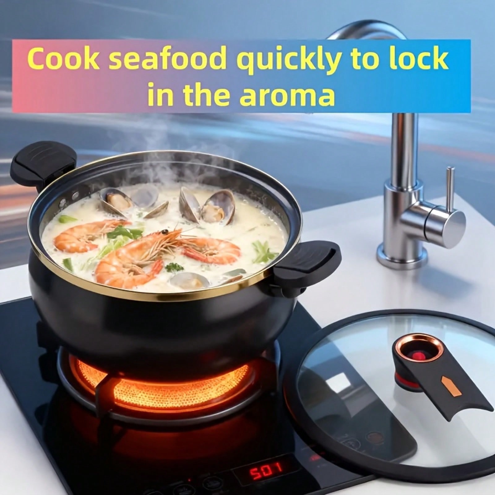 Panela Grande Antiaderente de  - Home Cooking Fast Foods avaliação e preço