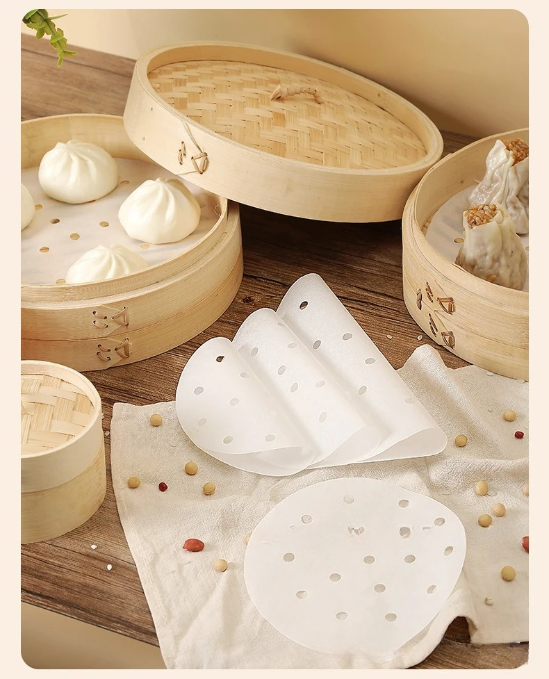 100 pces produto comestível de - Steamer Bamboo Set avaliação e preço