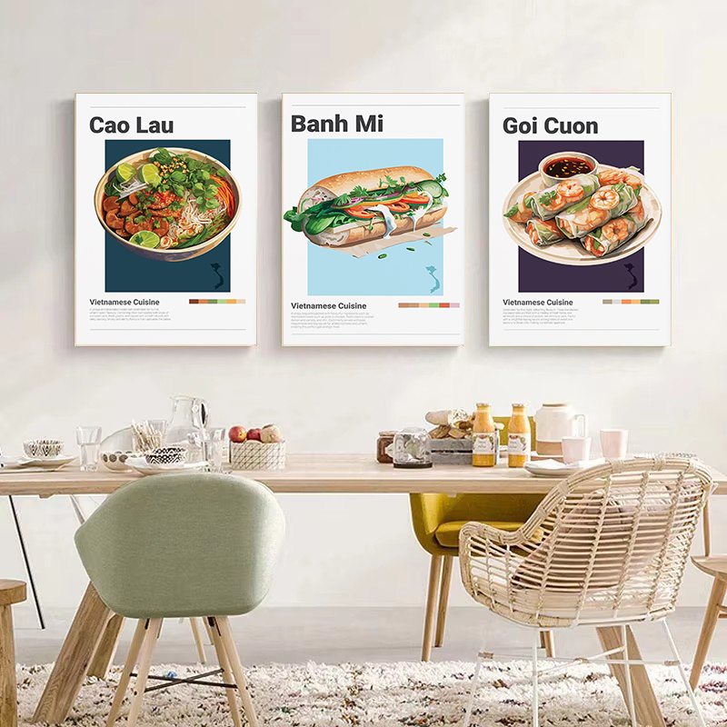 Modern Vietnam Cuisine Poster, - Home Cooking Asian avaliação e preço